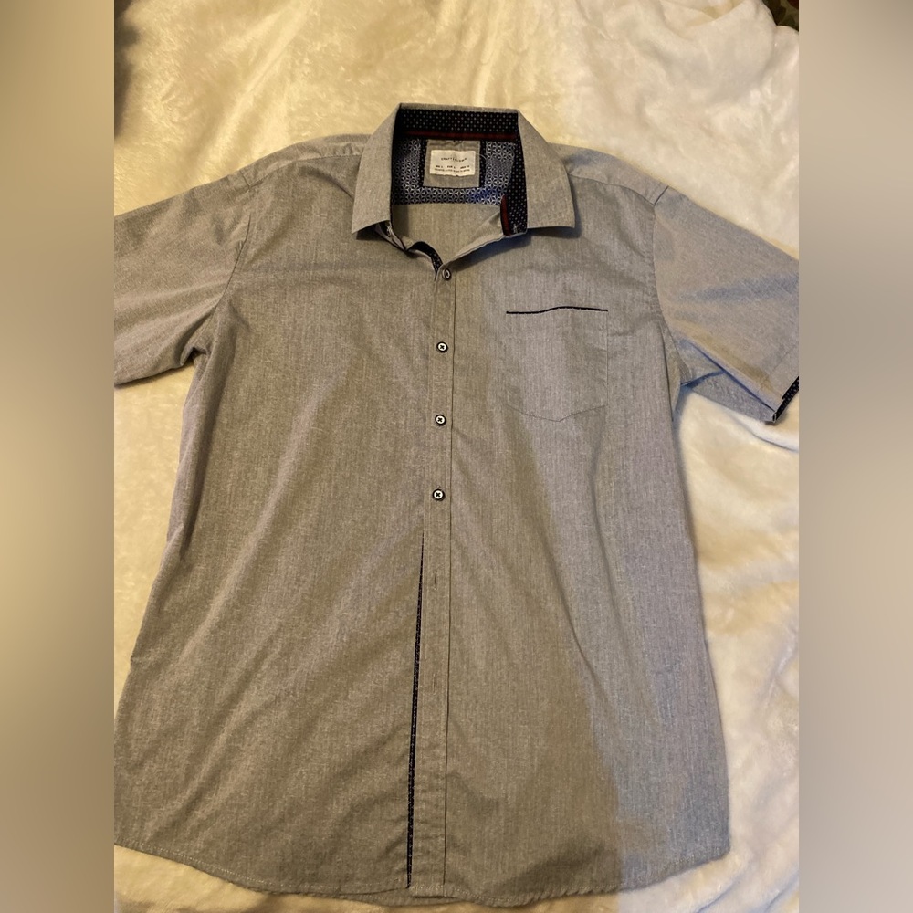 Large short sleeve button down shirt